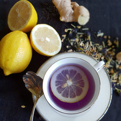 tea organic natural loose teacup premium herbal ginger lemon