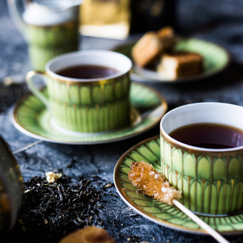 tea organic natural loose teacup sugar green black